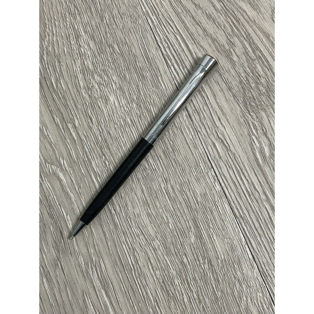 Vintage Stainless Steel GARLAND Leibherr Bubble Top Twist Ballpoint Pen DRY